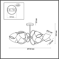 Потолочная люстра Lumion Darlene 4532/8C Image 3