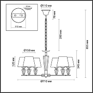 Подвесная люстра Lumion Loraine 3733/6 Image 3