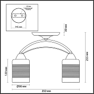 Потолочная люстра Lumion Filla 3030/2C Image 2