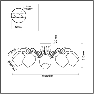 Потолочная люстра Lumion Marcela 4594/8C Image 2