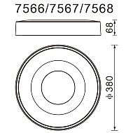 Потолочный светодиодный светильник Mantra Coin 7566 Image 2