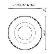 Потолочный светодиодный светильник Mantra Coin 7560 Image 2