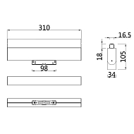 Трековый светодиодный светильник для магнитного шинопровода Maytoni Track lamps TR013-2-20W3K-W Image 3