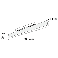 Трековый светодиодный светильник для магнитного шинопровода Maytoni Track lamps TR012-2-20W3K-B Image 3