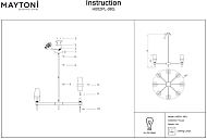Подвесная люстра Maytoni Lita H002PL-08G Image 2