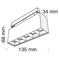 Трековый светодиодный светильник для магнитного шинопровода Maytoni Track lamps TR014-2-10W3K-B Image 3