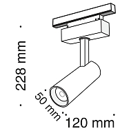 Трековый светодиодный светильник для магнитного шинопровода Maytoni Track Lamps TR019-2-10W3K-B Image 3