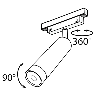 Трековый светодиодный светильник для магнитного шинопровода Maytoni Track Lamps TR019-2-7W3K-B Image 3