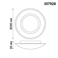 Потолочный светодиодный светильник Novotech Cail 357928 Image 2