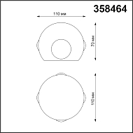 Уличный настенный светодиодный светильник Novotech Calle 358464 Image 2