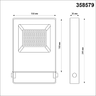 Прожектор светодиодный Novotech Armin 50W 4000К 358579 Image 1