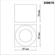 Накладной светодиодный светильник Novotech OVER NT21 000 PATERA 358670 Image 3