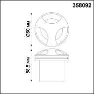 Уличный светодиодный светильник Novotech Scala 358092 Image 3