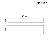 Модульный светодиодный светильник Волвошер Novotech Ratio 358105 Image 2