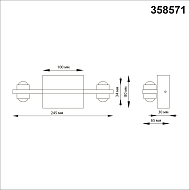 Уличный настенный светодиодный светильник Novotech Street 358571 Image 2