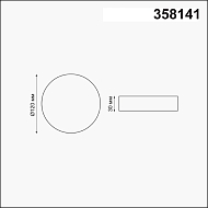 Встраиваемый светодиодный светильник Novotech Moon 358141 Image 1