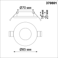 Встраиваемый светильник Novotech Aqua 370801 Image 3