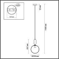 Подвесной светильник Odeon Light Okia 4671/1 Image 3