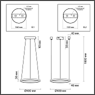 Подвесной светодиодный светильник Odeon Light Brizzi 3885/25LG Image 2