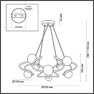 Подвесная люстра Odeon Light Slota 4806/8 Image 3