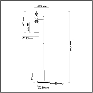 Торшер Odeon Light Bizet 4855/1F Image 3