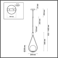 Подвесной светильник Odeon Light Flari 4810/1A Image 3