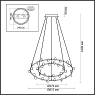 Подвесная светодиодная люстра Odeon Light Verica 4156/99L Image 3