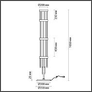 Торшер Odeon Light York 4788/12F Image 3