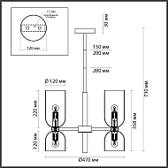 Подвесная люстра Odeon Light Orinoco 4798/8 Image 3