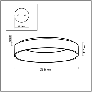 Потолочный светодиодный светильник Odeon Light Sole 4062/50CL Image 2