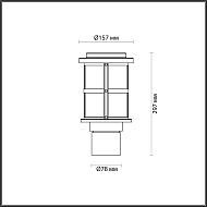 Уличный светильник Odeon Light Magus 4964/1A Image 3