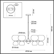 Подвесная люстра Odeon Light Changi 4979/12 Image 2