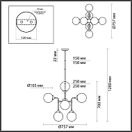 Подвесная люстра Odeon Light Priama 4971/8 Image 3