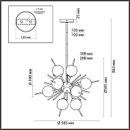 Подвесная люстра Odeon Light Vilina 4787/12 Image 3