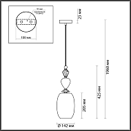 Подвесной светильник Odeon Light Bizet 4893/1B Image 3