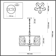 Подвесная люстра Odeon Light Elegante 4888/5 Image 2