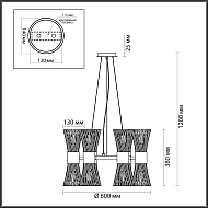 Подвесная люстра Odeon Light Orta 4839/12 Image 2