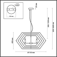 Подвесная люстра Odeon Light Stolla 4664/4 Image 1