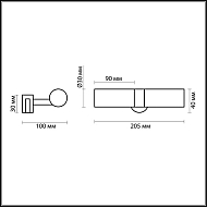 Подсветка для зеркал Odeon Light Izar 2446/2 Image 1