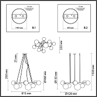 Подвесная люстра Odeon Light Nuvola 4276/9 Image 3