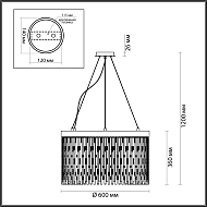 Подвесная люстра Odeon Light Refano 4848/8 Image 3