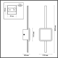 Настенный светодиодный светильник Odeon Light Stilo 4257/12WL Image 3