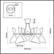 Потолочная люстра Odeon Light Rasto 4665/6C Image 2