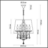 Подвесная люстра Odeon Light Teona 4195/6 Image 2