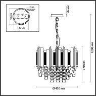 Подвесная люстра Odeon Light Runa 4635/5 Image 3