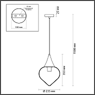 Подвесной светильник Odeon Light Kesta 4950/1 Image 3