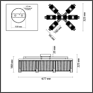 Потолочная люстра Odeon Light Gatsby 4871/7C Image 3