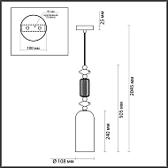 Подвесной светильник Odeon Light Candy 4861/1A Image 3