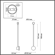 Настенный светодиодный светильник Odeon Light Gent 4339/8WL Image 3