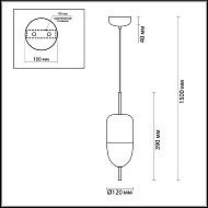 Подвесной светодиодный светильник Odeon Light Dune 4619/12L Image 2